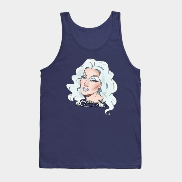 Katana Rei Silver Curly Tank Top by Katanarei